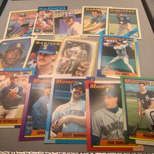 14ct 88-90 Topps Seattle Mariners Misc Baseball Trading Cards NRMT